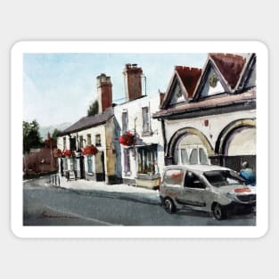 The Swan Inn Newport Shropshire England Sticker